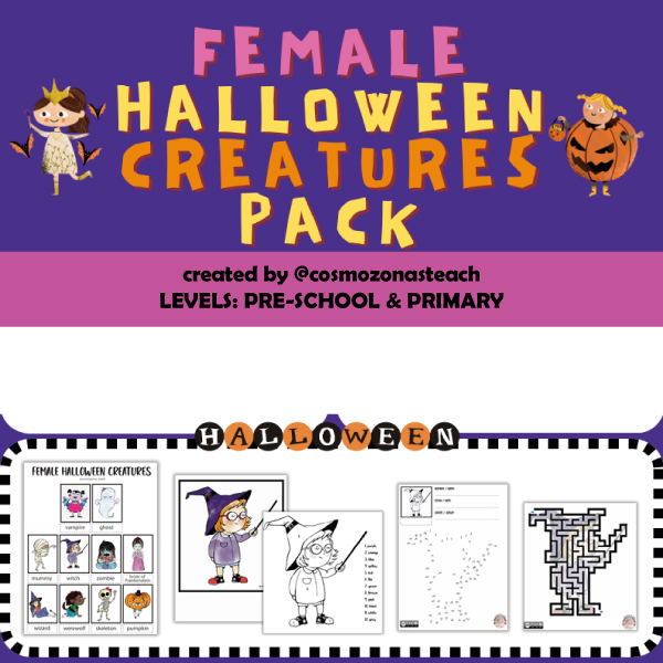 Female Halloween creatures pack, portada del material descargable
